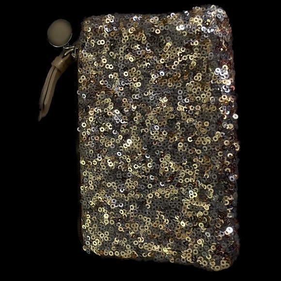 Loft Gold Beaded Sequin Envelope Purse - OS - Picture 9 of 11